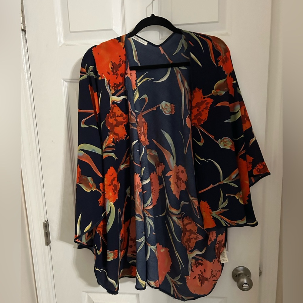 Floral beach cover up